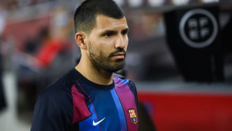 Sergio 'Kun' Agüero ha jugado poco con el FC Barcelona.