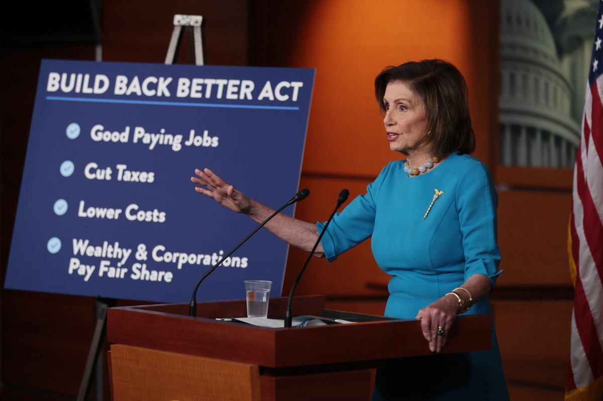 Nancy Pelosi anunció que la Cámara votará el plan Build Back Better el jueves.