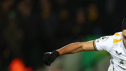 Raúl Jiménez no pudo anotar en el partido para los Wolves.