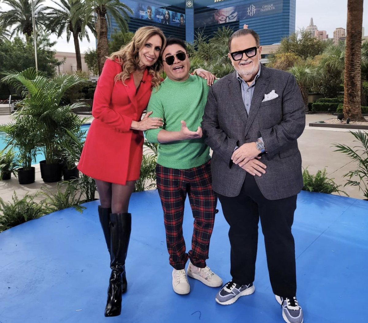 Lili Estefan, Oscar Petit y Raúl de Molina. Foto: Univision