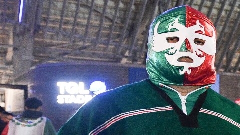 Afición azteca en el EE. UU. - México del 11/12/21.