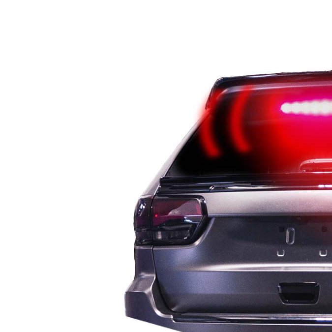 Foto de una luz de advertencia trasera anticolisión