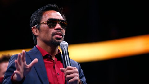 Manny Pacquiao tiene como premisa combatir el narcotráfico si consigue asumir la presidencia de Filipinas.