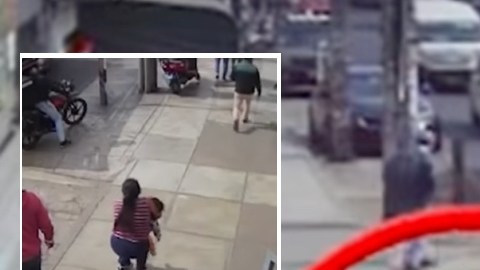 Niña golpeada por indigente Perú.