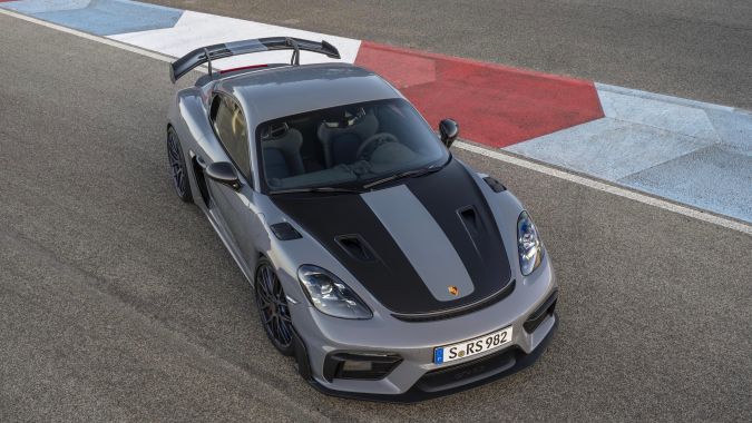 Vista cenital del Porsche 718 Cayman GT4 RS