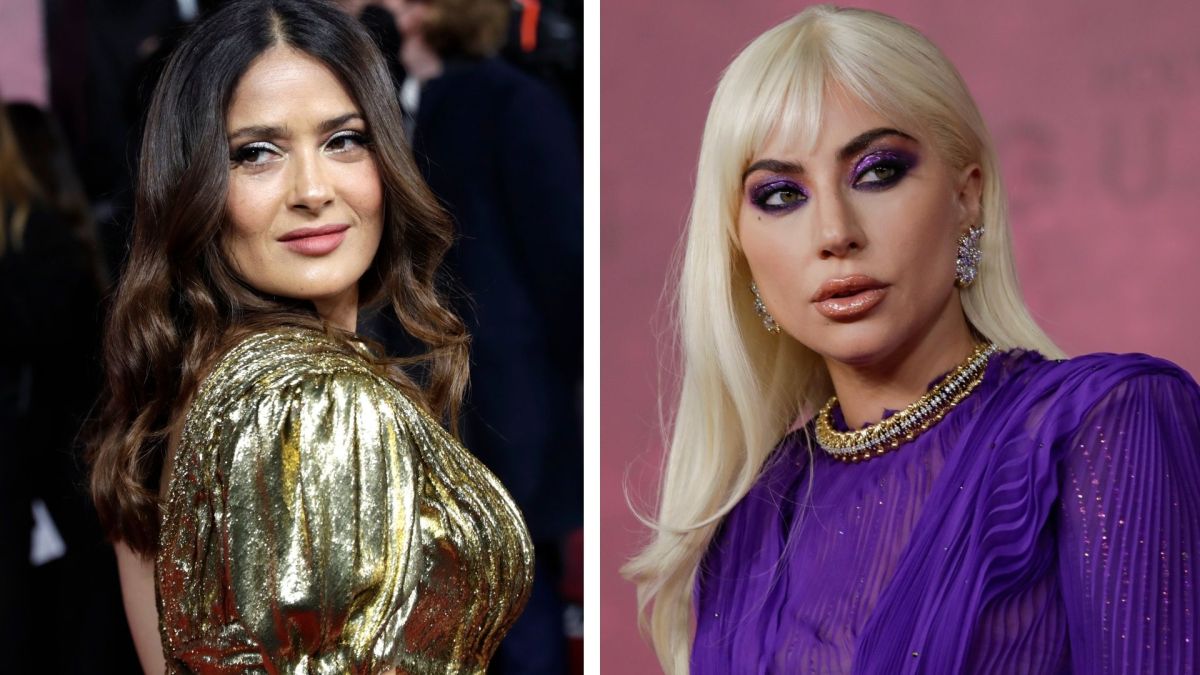 Lady Gaga y Salma Hayek hicieron una escena íntima -hasta ahora inédita- en  la cinta 