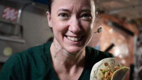 Astronauta y taco con chile-NASA