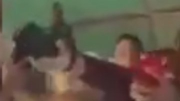 Medardo Hernández alias el Cien o Lalo Mantecas en baile de El Komander.