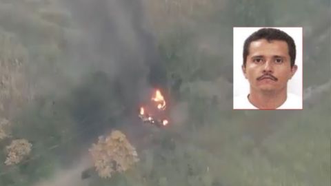 Golpe al Mencho, ejército mexicano destruye monstruos del CJNG con helicóptero artillado.