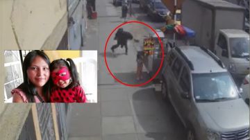 Momento de ataque a niña en Perú.