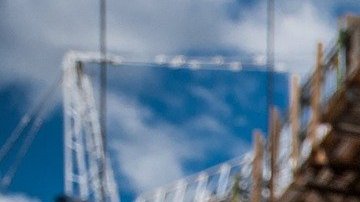 Foto de trabajadores durante una construcción