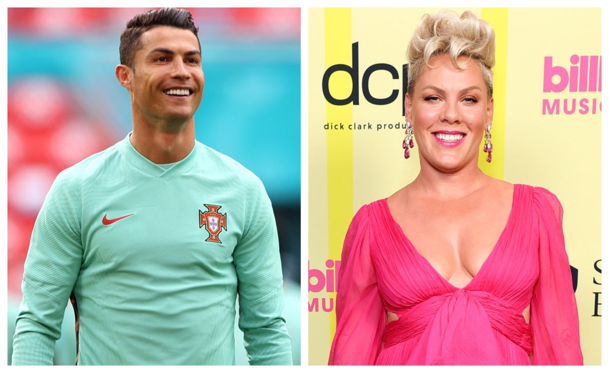 Cristiano Ronaldo y Pink.