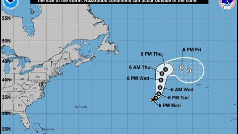 A pesar de convertirse en una tormenta tropical, no se prevé que Wanda toque tierra en ningún lado.