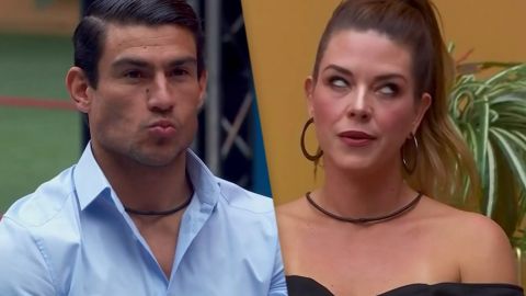 Kelvin Rentería y Alicia Machado en 'La Casa de los Famosos'.