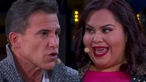 Jorge Aravena y Gisella Aboumrad en una acalorada discusión.