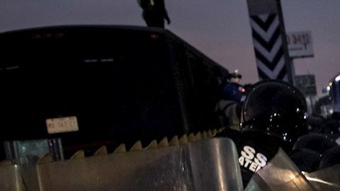 Caravana migrante llega a Ciudad de México tras enfrentamiento con policías y visita a la Basílica de Guadalupe