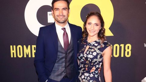 Alfonso Herrera y su esposa Diana Vázquez.