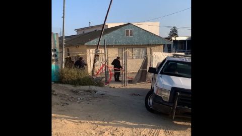 Escena del crimen contra familia en Tijuana.