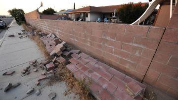 Vivienda semidestruida por un terremoto en Ridgecrest, California, en julio de 2019.