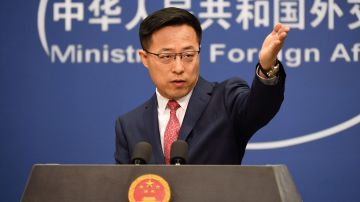 El portavoz de Exteriores chino, Zhao Lijian.