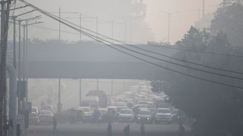 Contaminación en Nueva Delhi, India.