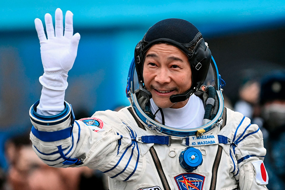 El japonés Yusaku Maezawa cumple su sueño de llegar al espacio.