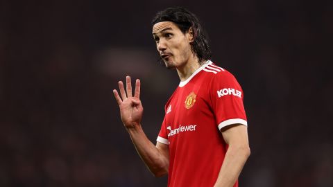 Edinson Cavani termina contrato en junio de 2022 con el Manchester United.