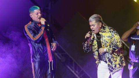 Eduin Cazares y Abraham Luna de Grupo Firme | Victor Chavez/Getty Images for Estrella Media.