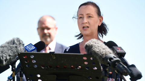 La responsable de Sanidad del estado australiano de Queenland, Yvette D'ath.
