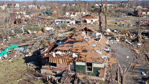 Destrucción por tornados en Kentucky