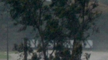 NEWHALL CA - JANUARY 10: Rain caused traffic delays in the South bound 14 Freeway in Newhall, CA on January 10, 2005. At least nine deaths have been attributed in Souther California due to rain related accidents. (Photo by J. Emilio Flores/Getty Images)