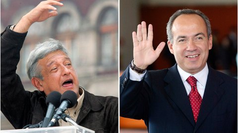 AMLO recomienda a Felipe Calderón cuidar "su prestigio".