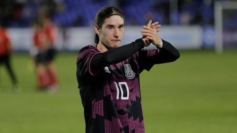 Marcelo Flores con la selección de México en la Revelations Cup 2021.