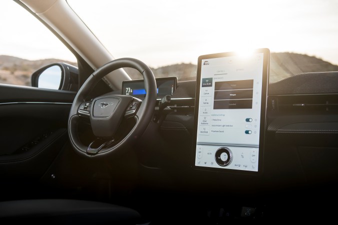 Foto del interior del Mustang Mach-E