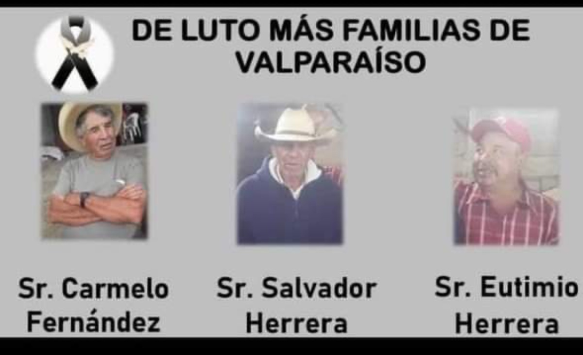 Narcos sacan de sus casas y matan a abuelitos en Valparaiso Zacatecas.