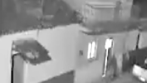 Momento exacto de ataque del CJNG con drones explosivos a la Guardia Nacional.