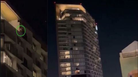 Joven cae del piso 25 de torre de departamentos.
