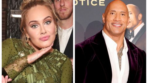 Adele y Dwayne Johnson