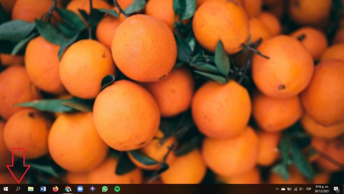 Captura de un escritorio de Windows