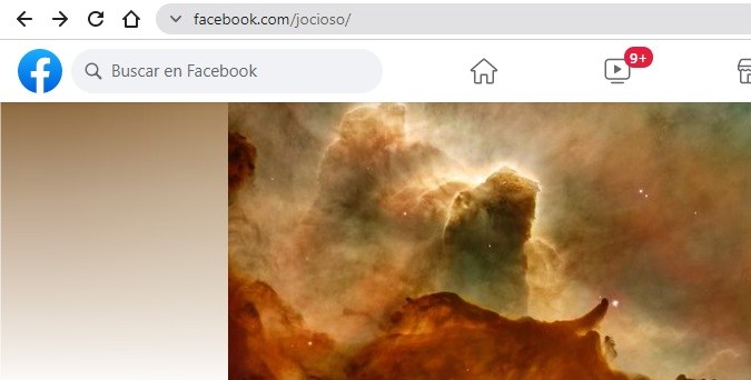 Captura de un perfil de Facebook