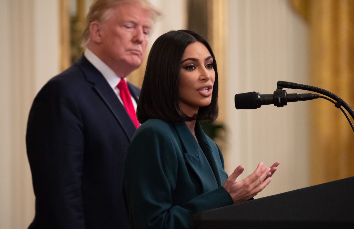 Kim Kardashian se alió con Donald Trump para una causa mayor y no le importan las críticas.