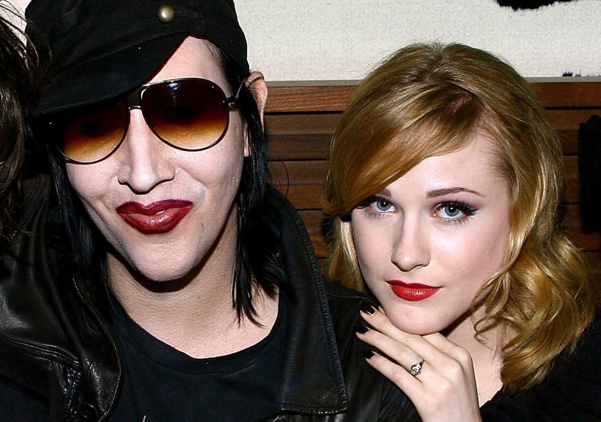Marilyn Manson y Evan Rachel Wood en 2007.