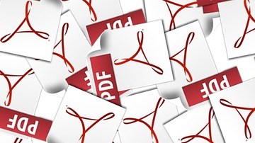 Imagen donde se representan varios archivos PDF´s apilados