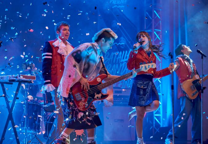 Jeronimo Cantillo, Sergio Mayer Mori, Azul Guaita, Franco Masini y Lizeth Selene en 'Rebelde'.