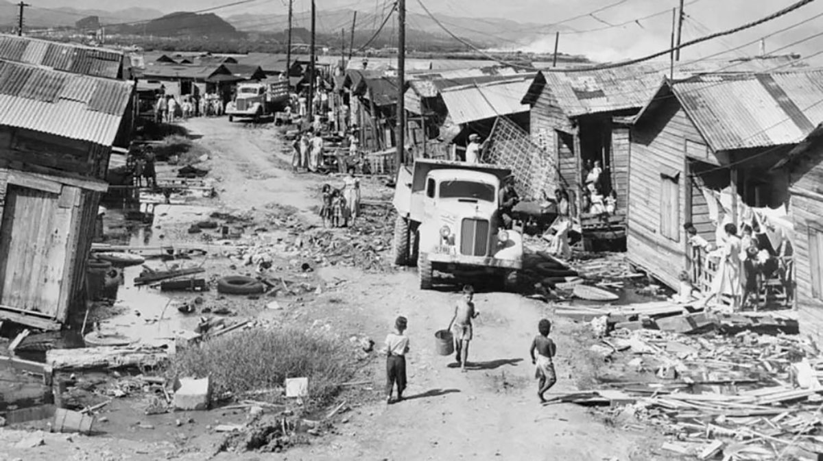 Imagen de una comunidad en San Juan en 1951.