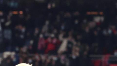 Sergio Ramos celebra eufórico su primer tanto con el PSG.