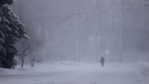 Tormenta invernal en Massachusetts