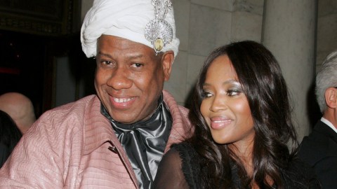 André Leon Talley y Naomi Campbell en una foto captada en 2008.