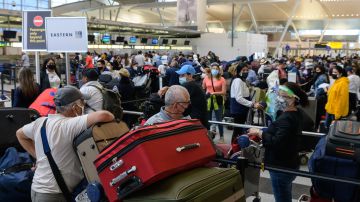 El aeropuerto JFK, de Nueva York, sufre por las cancelaciones de vuelos de los últimos días.