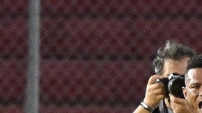 Azmahar Ariano celebra el gol del triunfo panameño sobre Jamaica.